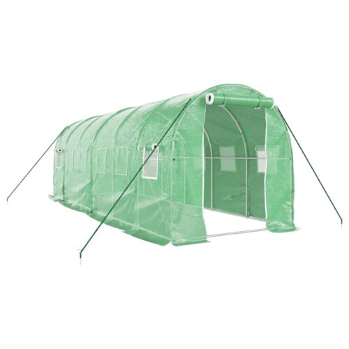 Greenhouse with Steel Frame Green 12m 6x2x2m - Image 2