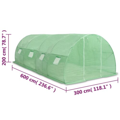 Greenhouse 18m 600x300x200cm - Image 11