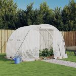 Greenhouse with Steel Frame White 6m 3x2x2m