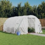 Greenhouse with Steel Frame White 12m 4x3x2m