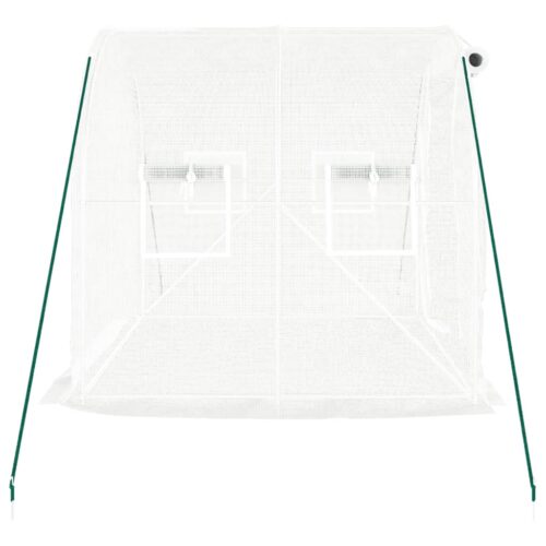 Greenhouse with Steel Frame White 4m 2x2x2m - Image 5