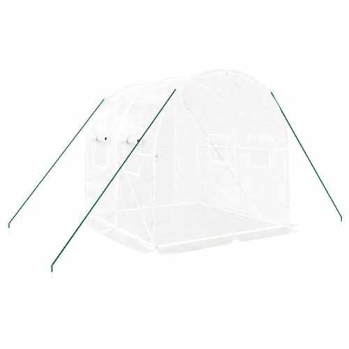 Greenhouse with Steel Frame White 4m 2x2x2m - Image 6