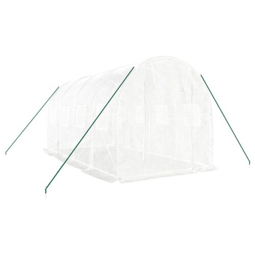 Greenhouse with Steel Frame White 8m 4x2x2m - Image 3