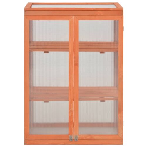 Wood Garden Greenhouse Herbs Flowers Bed Hot Plant Box Planter 75x47x109cm - Image 2