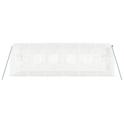Greenhouse with Steel Frame White 12m 6x2x2m - Image 5