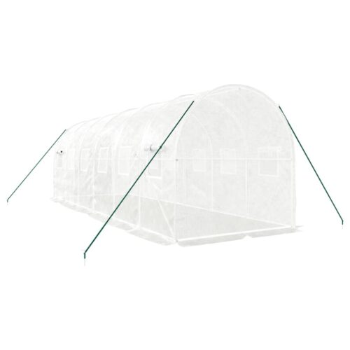 Greenhouse with Steel Frame White 12m 6x2x2m - Image 6