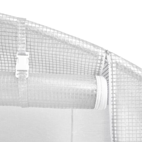 Greenhouse with Steel Frame White 12m 6x2x2m - Image 8