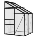 Aluminium Frame Greenhouse Transparent Walk-in Garden Shed Plant Storage House