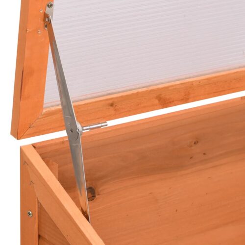 Wood Garden Greenhouse Herbs Flowers Bed Hot Plant Box Planter 180x57x62cm - Image 5