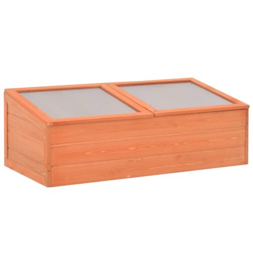 Wood Garden Greenhouse Herbs Flowers Bed Hot Plant Box Planter 100x50x34cm