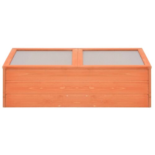 Wood Garden Greenhouse Herbs Flowers Bed Hot Plant Box Planter 100x50x34cm - Image 2