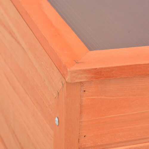 Wood Garden Greenhouse Herbs Flowers Bed Hot Plant Box Planter 100x50x34cm - Image 9
