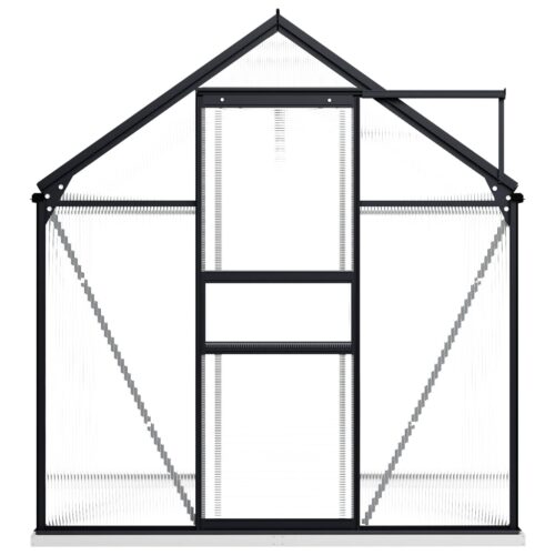 Greenhouse with Base Frame Anthracite Aluminium 3.61m - Image 3