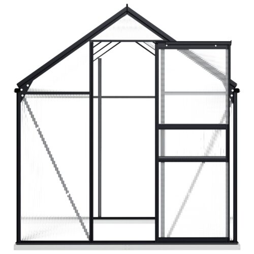 Greenhouse with Base Frame Anthracite Aluminium 3.61m - Image 4