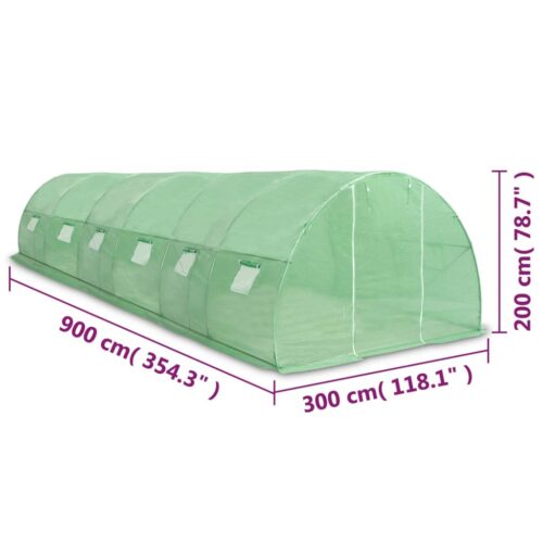 Greenhouse 27m 900x300x200cm - Image 11