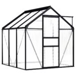 Aluminium Frame Greenhouse Transparent Walk-in Garden Shed Plant Storage House