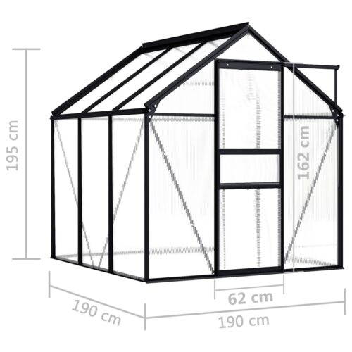 Aluminium Frame Greenhouse Transparent Walk-in Garden Shed Plant Storage House - Image 7