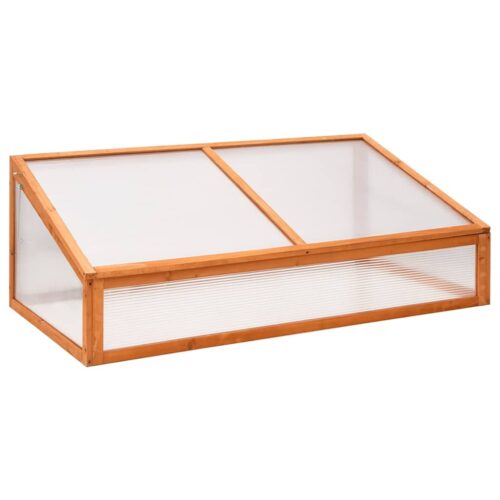Garden Green Herbs Flowers Wood Box Planter Orange 110x58.5x39cm