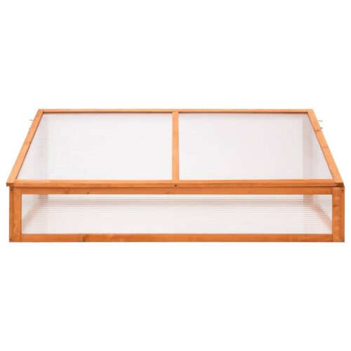 Garden Green Herbs Flowers Wood Box Planter Orange 110x58.5x39cm - Image 2