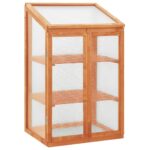Garden Greenhouse Herbs Flowers Wood Shelf Bed Hot Box Planter 60x45x100cm