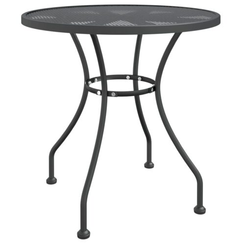 3-Piece Garden Dining Set Expanded Metal Mesh Anthracite - Image 3
