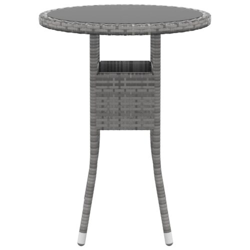 3-Piece Garden Dining Set Outdoor Patio Bistro Balcony Sofa Chairs Table Wicker - Image 3