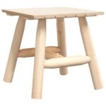 Side Table 49x49x50cm Solid Wood Spruce