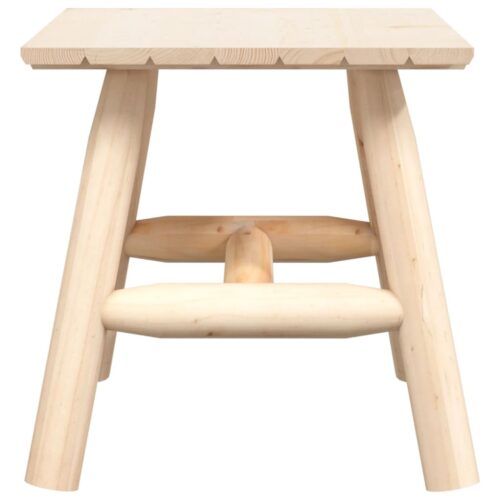 Side Table 49x49x50cm Solid Wood Spruce - Image 3