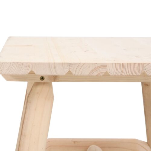Side Table 49x49x50cm Solid Wood Spruce - Image 5