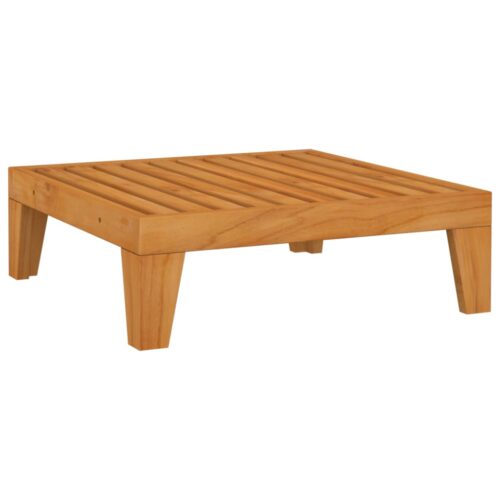Sectional Footrest with Dark Grey Cushion Solid Acacia Wood - Image 5