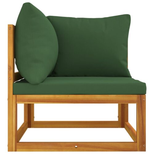 2-Piece Garden Sofa Set with Cushions Solid Wood Acacia - Image 7