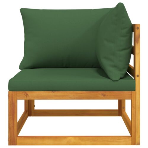 2-Piece Garden Sofa Set with Cushions Solid Wood Acacia - Image 8