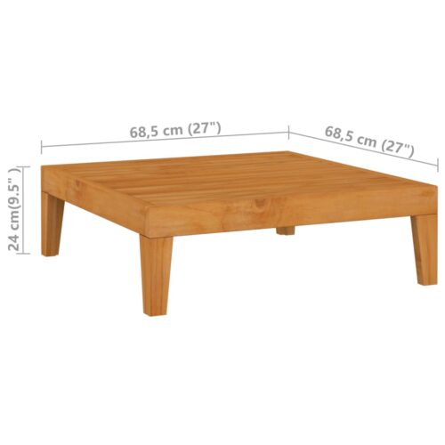 2-Piece Garden Lounge Set with Cushions Solid Acacia Wood - Image 8