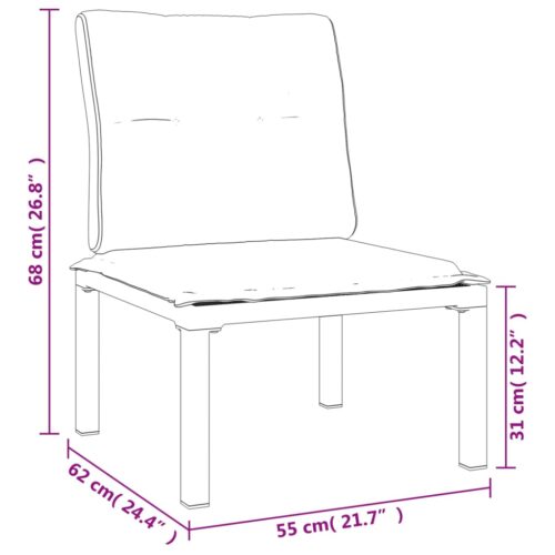 3-Piece Garden Lounge Set Black Grey Poly Rattan - Image 10