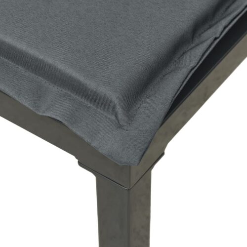 Black Grey Wicker Rattan Outdoor Footstool Garden Patio Bench Ottoman Chair Seat - Image 5