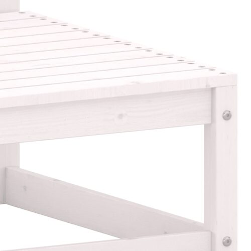 2-Piece Garden Lounge Set with Cushions White Solid Pinewood - Image 9