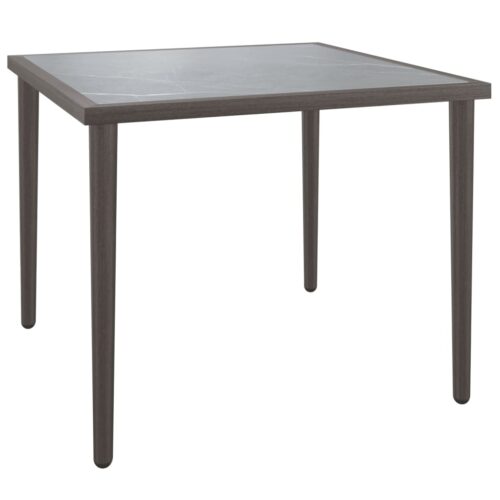 Garden Table Grey 48x48x37cm Steel