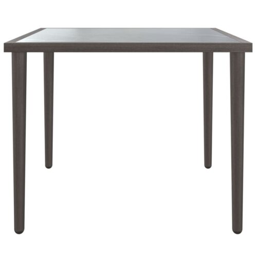 Garden Table Grey 48x48x37cm Steel - Image 3