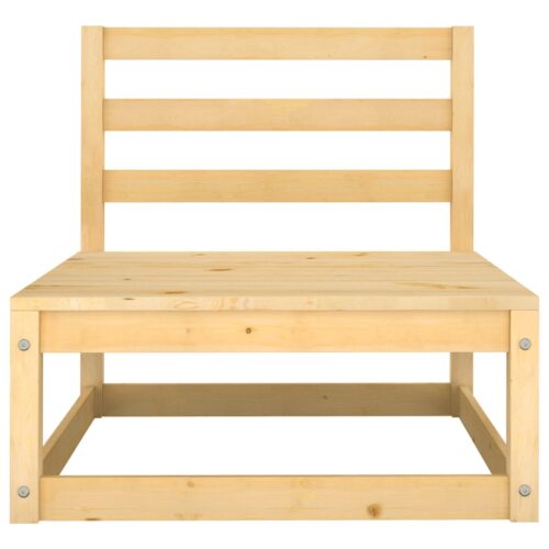 3-Piece Garden Lounge Set with Cushions Solid Pinewood - Image 4