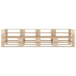 4-Seater Outdoor Garden Pallet Sofa Lounge Patio Bench Chairs Furniture Pine Wood