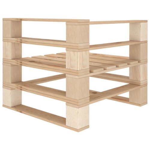 4-Seater Outdoor Garden Pallet Sofa Lounge Patio Bench Chairs Furniture Pine Wood - Image 5