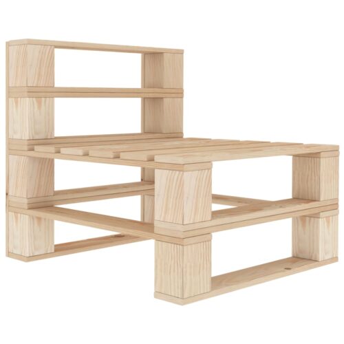 4-Seater Outdoor Garden Pallet Sofa Lounge Patio Bench Chairs Furniture Pine Wood - Image 6