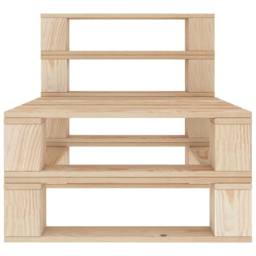 4-Seater Outdoor Garden Pallet Sofa Lounge Patio Bench Chairs Furniture Pine Wood - Image 7