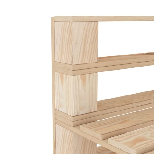 4-Seater Outdoor Garden Pallet Sofa Lounge Patio Bench Chairs Furniture Pine Wood - Image 10