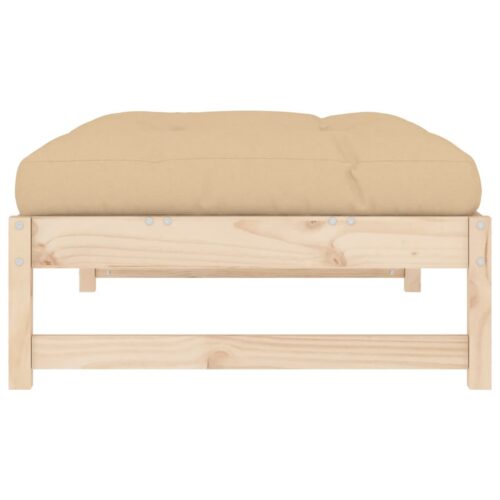 120x80cm Pine Wood Outdoor Footstool Garden Patio Bench Ottoman Chair Seat - Image 5