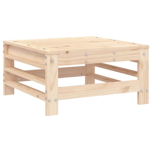 Pine Wood Outdoor Footstool Garden Patio Bench Ottoman Stool Chair Seat - Image 6