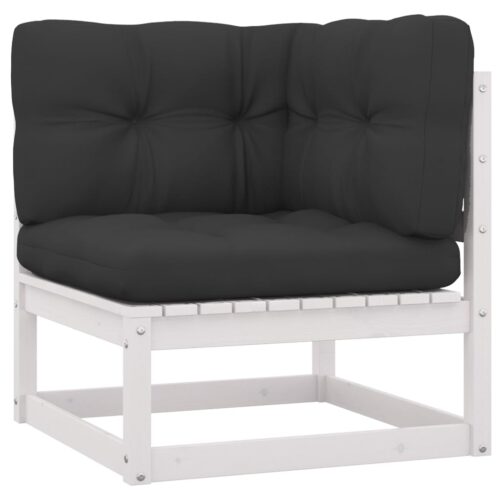 3-Seater Garden Sofa with Cushions Solid Pinewood - Image 4