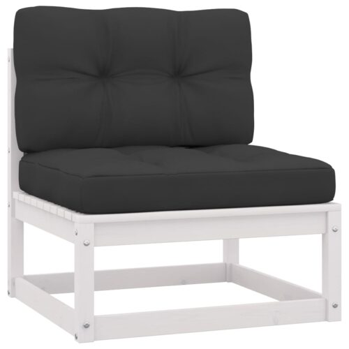 3-Seater Garden Sofa with Cushions Solid Pinewood - Image 5