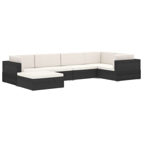 Sectional Middle Seat 1 pc with Cushions Poly Rattan Grey - Image 11