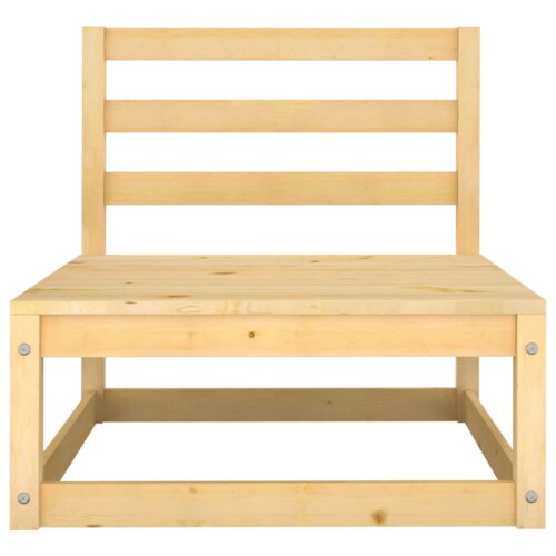 10-Piece Garden Lounge Set Pine Wood Outdoor Patio Furniture Setting - Image 7